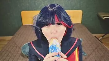 play Ryuko matoi was fucked by naked teacher in all holes until anal creampie - pov cosplay anime spooky boogie