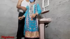 play Indian Teen's Steamy Washroom Encounter