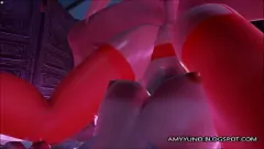 Reproducir ¡Novia blanca 3D con culo curvilíneo en medias recibe penetración anal en realidad virtual!